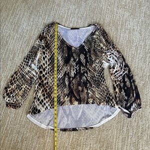 Retro Apparel snake skin print top in S